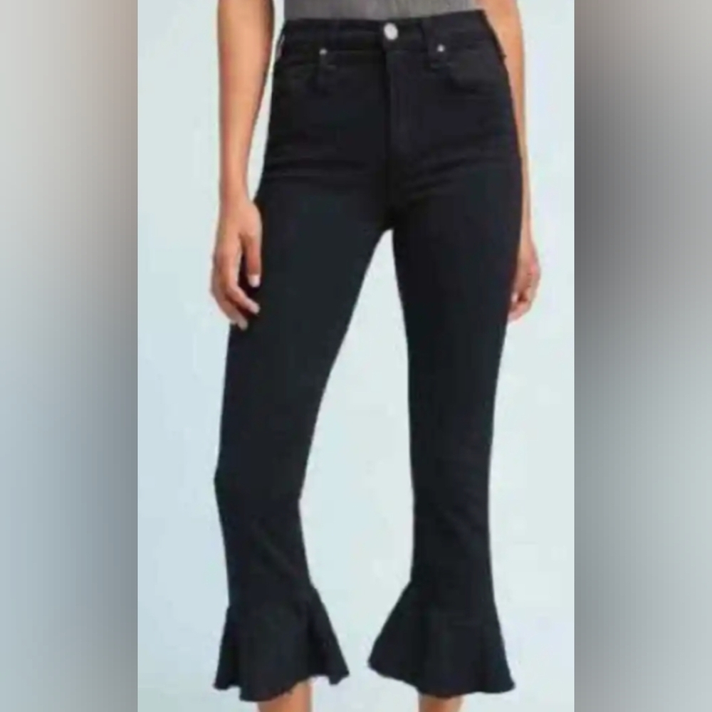 McGuire x Anthropologie Bohemian flare black jeans size 30